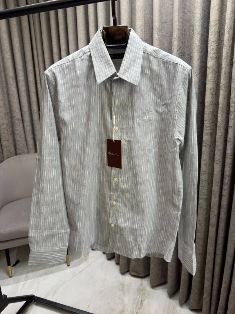 LORO PIANO Premium Quality Store Article Linen Shirt GZ 0591