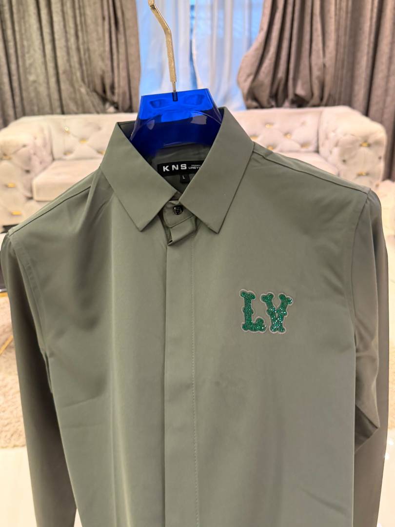 LOUIS VUITTION IMPORTED STORE ARTICLE DIAMOND CHINA SHIRT