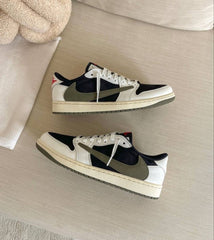 NIKE AIR JORDAN 1 LOW X TRAVIS SCOTT OLIVE SEMI UA