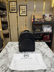 Michael Kors Black Leather Backpack with OG Dust Bag 16111