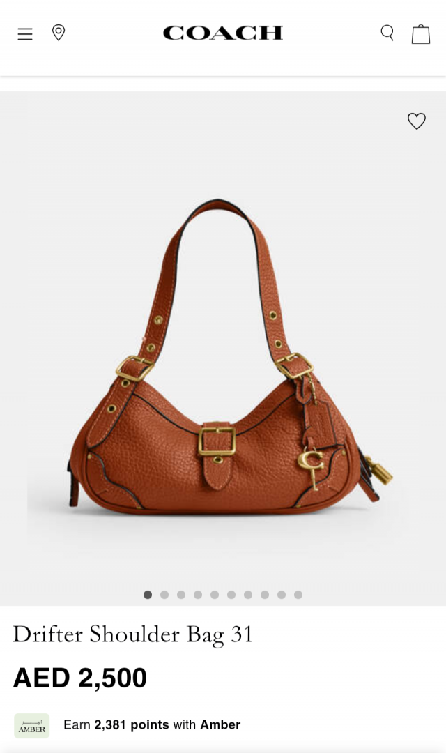 Coach Drifter Shoulder Bag 31 Brown With OG Box Dust Cover CFM45 Brown
