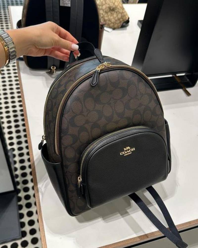 Coach Court Medium Backpack Highend Leather Quality With Original Dustcover Packaging