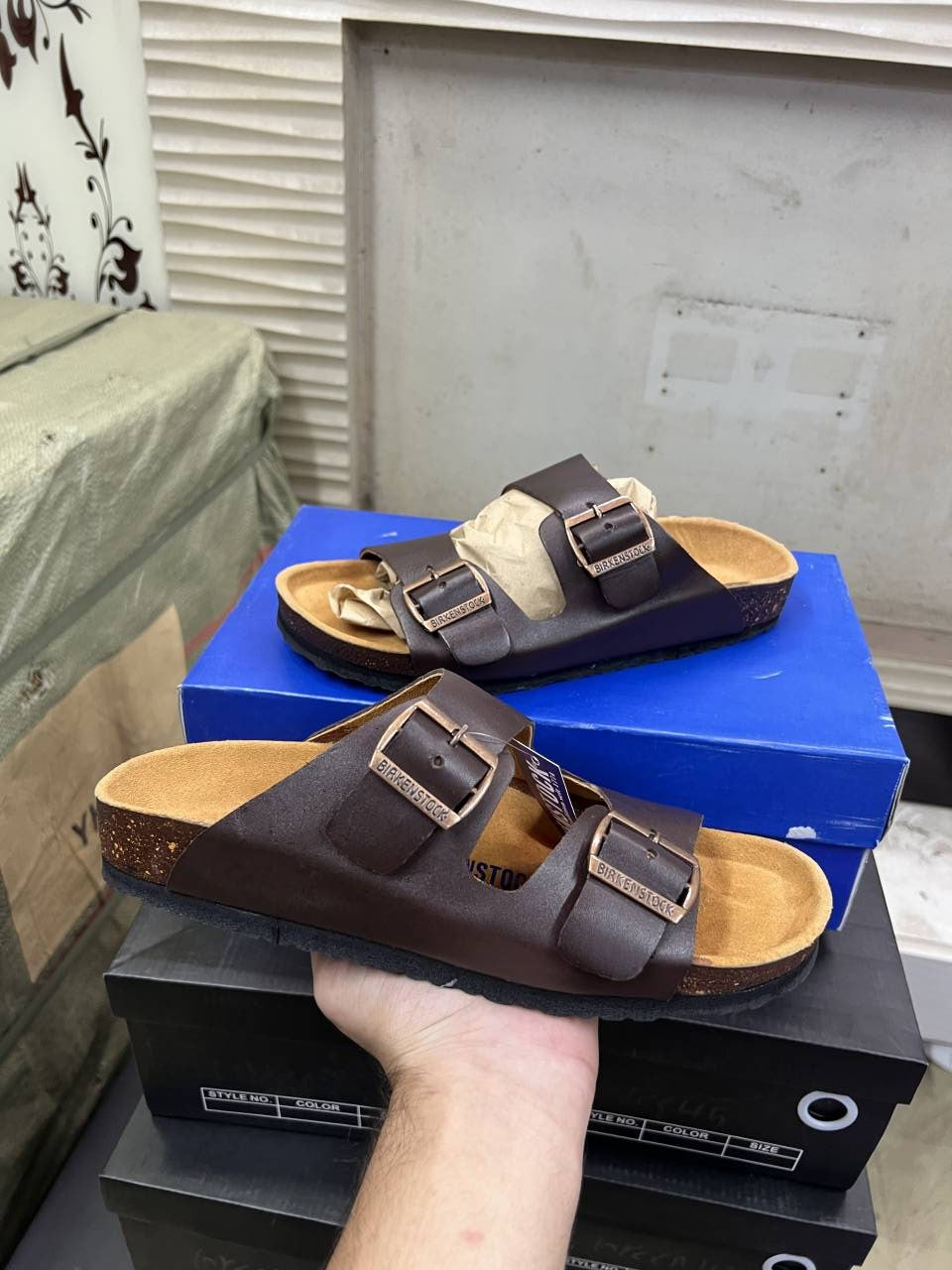 Birkenstock Arizona Brown leather softy