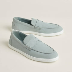 Hermes Job Loafers Noir Blue Fixed 2643