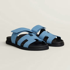 Hermes Chypre Sandal Noir Premium Mens