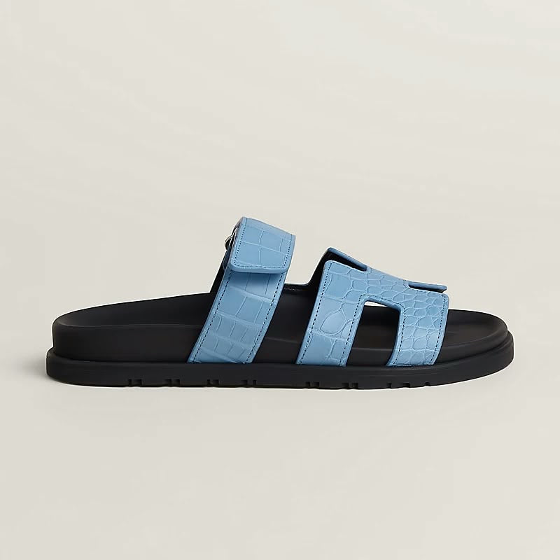 Hermes Chypre Sandal Noir Premium Mens