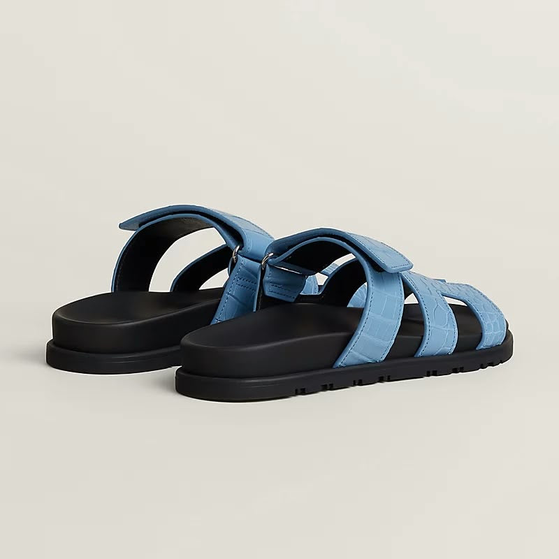 Hermes Chypre Sandal Noir Premium Mens