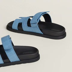 Hermes Chypre Sandal Noir Premium Mens