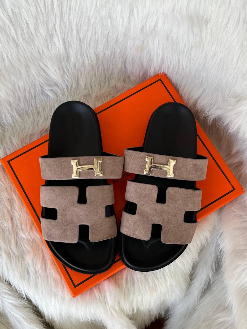 On Sale Hermes Chypre Flat Sandal For Women With Original Box