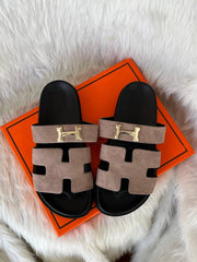 On Sale Hermes Chypre Flat Sandal For Women With Original Box