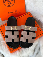 On Sale Hermes Chypre Flat Sandal For Women With Original Box