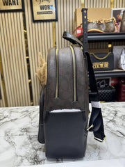 Coach Court Backpack In Signature Canvas With Dust Bag 65201 COFFEE BLACK