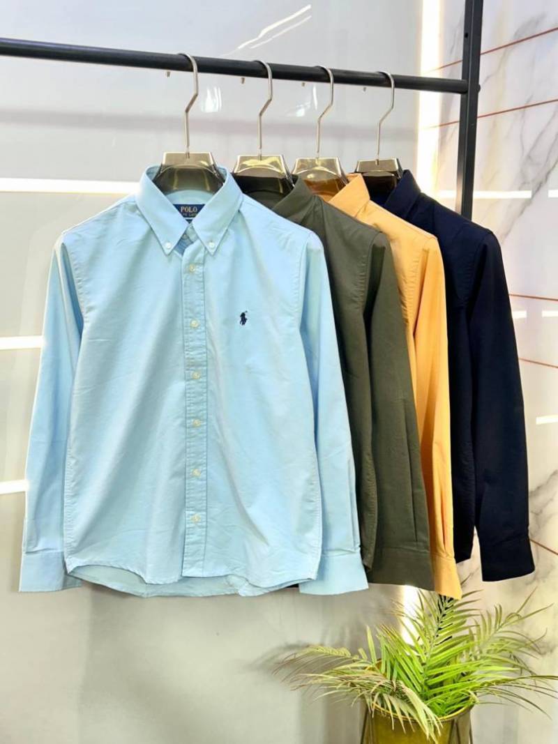 Sale Ralph Lauren Polo Orange Oxford Lycra Premium Shirt F2895 OR