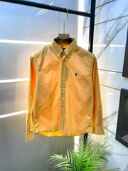 Sale Ralph Lauren Polo Orange Oxford Lycra Premium Shirt F2895 OR