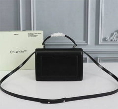 Off White Leather Hand Held Black Graffity Jitney 1 4 Shoulder Bag 8853 Black Graffity Sale