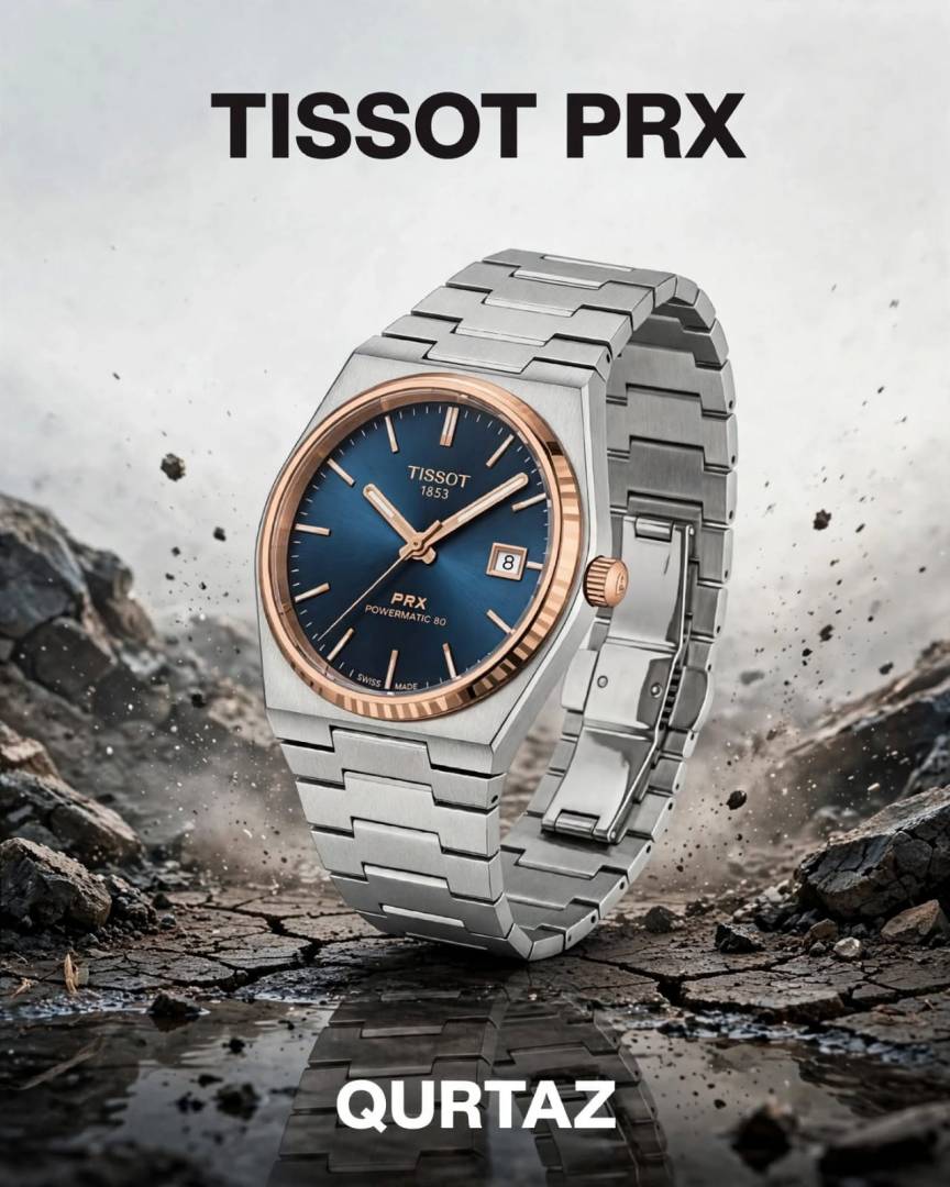Tissot 1853 Prx Powermatic Quartz 2 ton blue checks