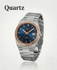 Tissot 1853 Prx Powermatic Quartz 2 ton blue checks