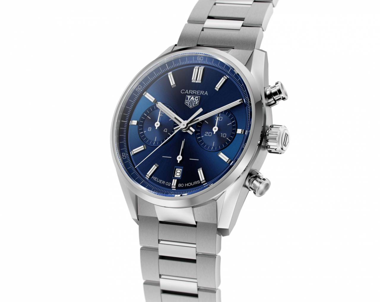 TAG Heuer Carrera Chronograph silver blue