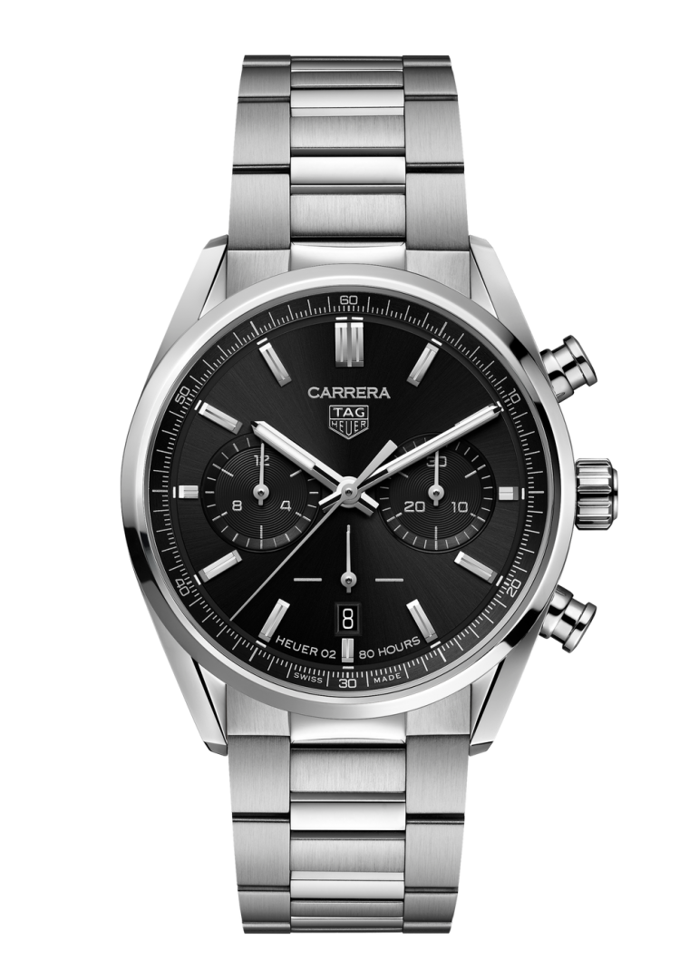 TAG Heuer Carrera Chronograph silver Black