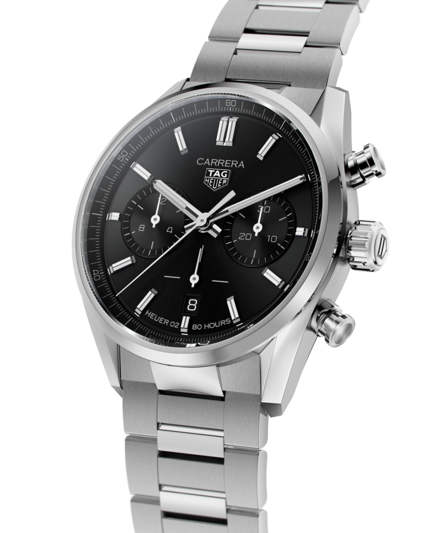 TAG Heuer Carrera Chronograph silver Black