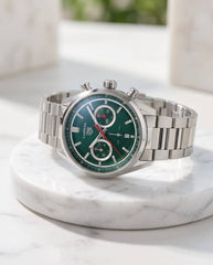 TAG Heuer Carrera Chronograph silver green