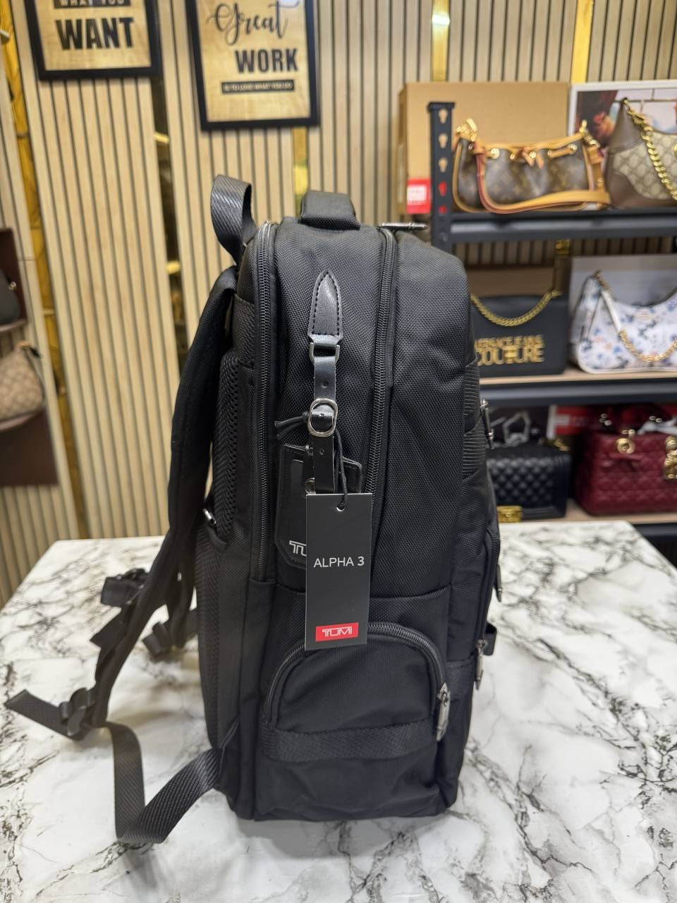 Tumi Alpha Bravo Utility Backpack (Black) (T85611)