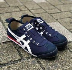 Onitsuka Tiger slip on navy blue white (bs06)