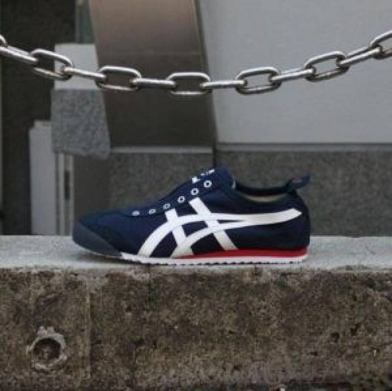 Onitsuka Tiger slip on navy blue white (bs06)