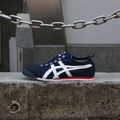 Onitsuka Tiger slip on navy blue white (bs06)