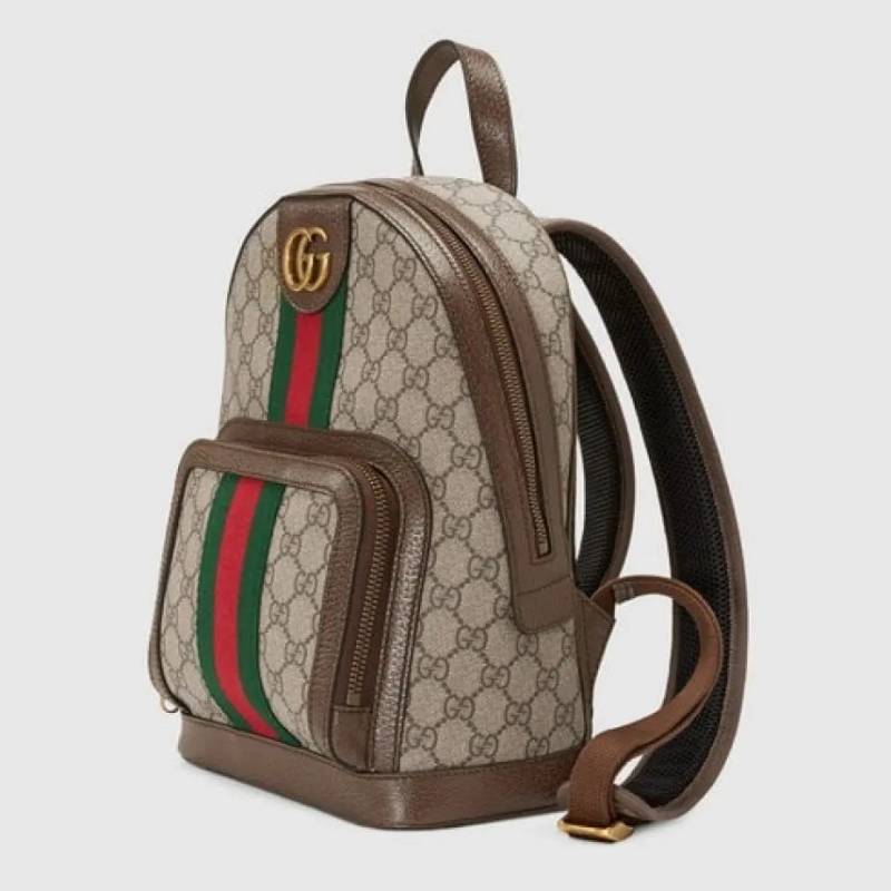 Gucci Ophidia Small Back pack Brown 547961 With Dust Cover & Carry Bag