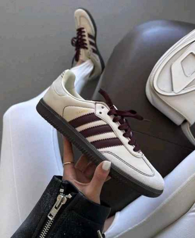 Adidas Samba OG womens Wonder White Maroon for her