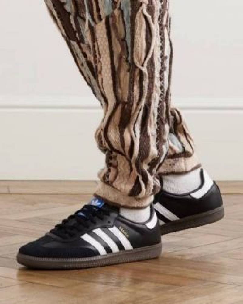 Adidas Samba Black White with extra lace (269)