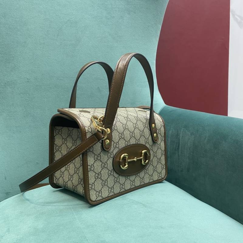 Gucci Horse bit 1955 GG Supreme Top Handle Bag With OG Box & Dust Bag 8563