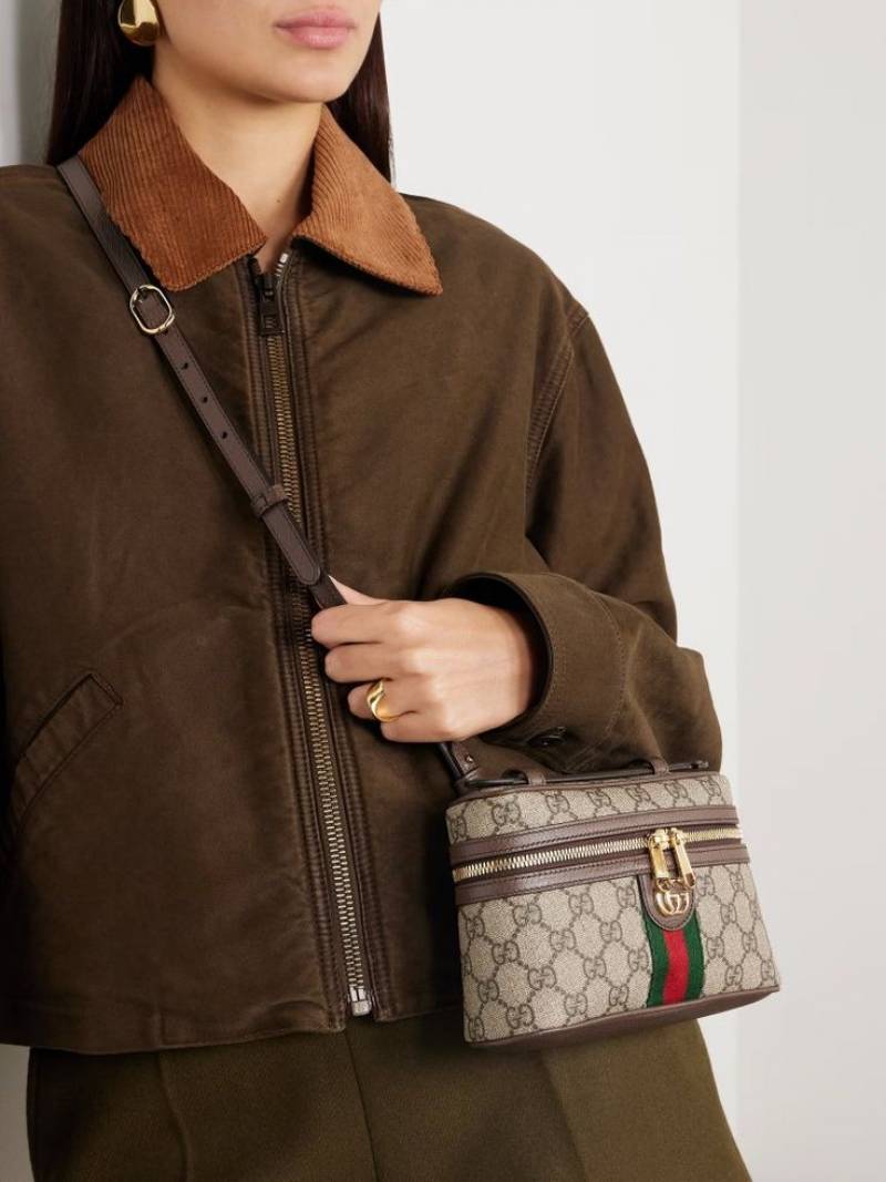 Gucci Ophidia Small GG Vanity Bag With OG Box Dust Cover & Carry Bag 816357