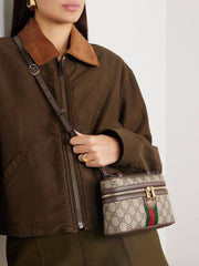 Gucci Ophidia Small GG Vanity Bag With OG Box Dust Cover & Carry Bag 816357
