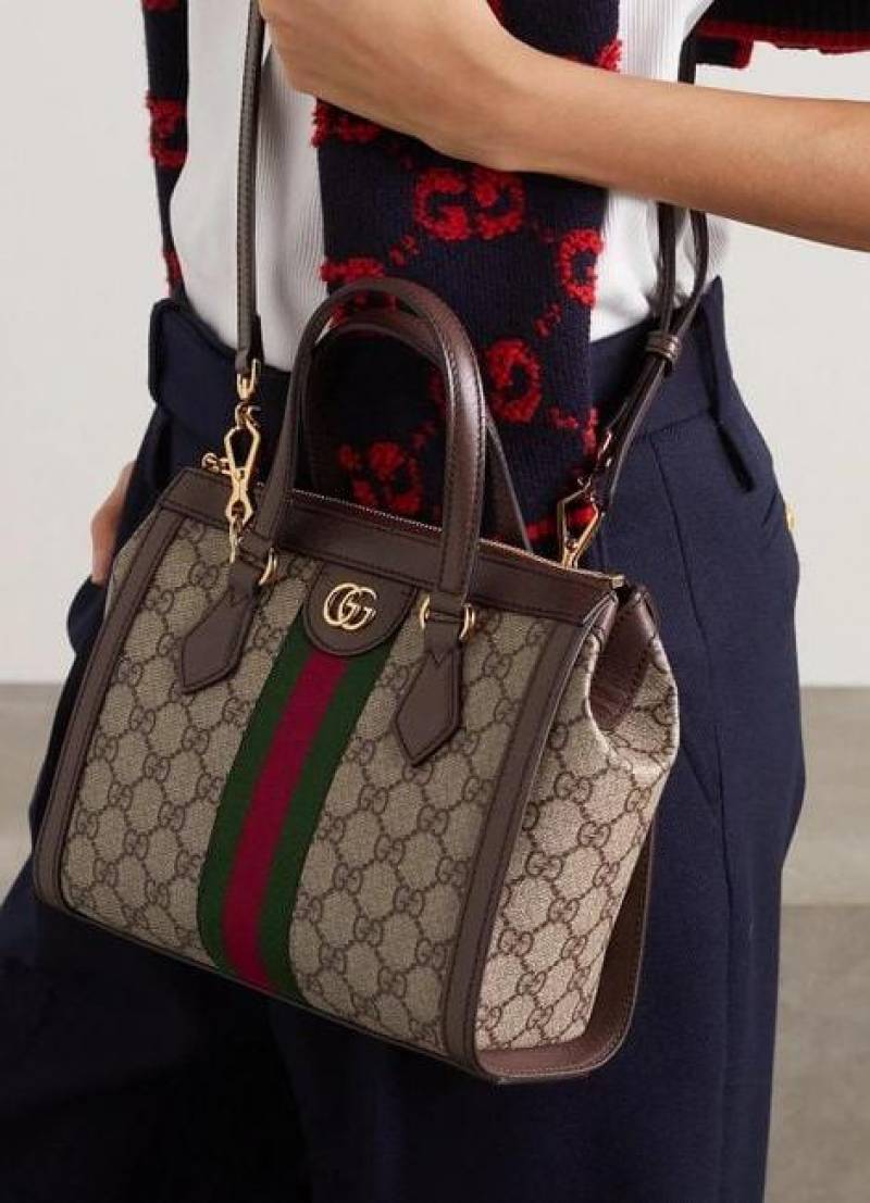 Gucci Ophidia GG Medium Tote Bag With Dust Cover & Carry Bag 524537 & Carry Bag 524537