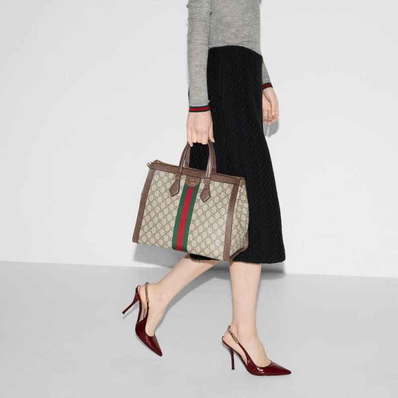 Gucci Ophidia GG Medium Tote Bag With Dust Cover & Carry Bag 524537 & Carry Bag 524537
