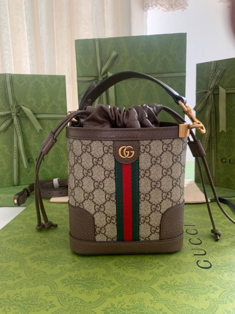 Gucci Ophidia Mini Bucket Bag With OG Box Dust Cover & Carry Bag 752483