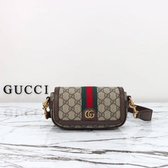 Gucci Ophidia Unisex Mini Shoulder Bag With OG Box Dust Cover & Carry Bag 795466