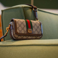 Gucci Ophidia Unisex Mini Shoulder Bag With OG Box Dust Cover & Carry Bag 795466