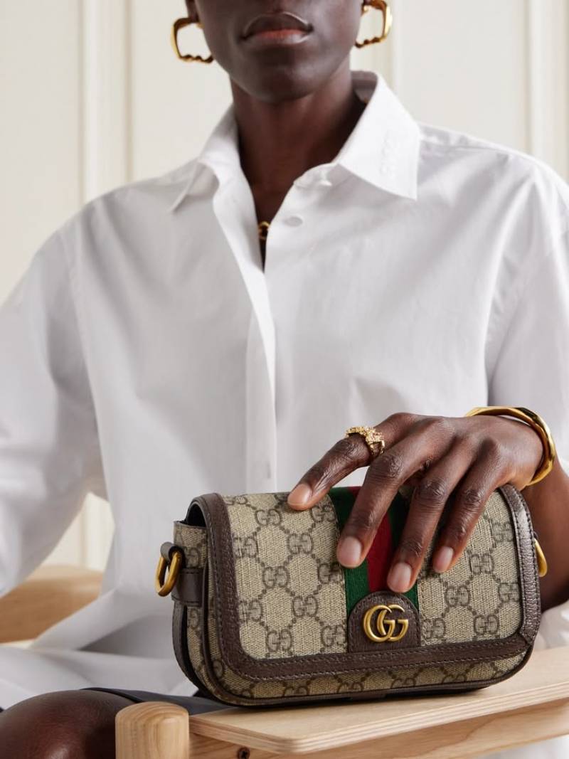 Gucci Ophidia Unisex Mini Shoulder Bag With OG Box Dust Cover & Carry Bag 795466
