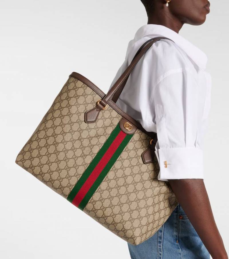 Gucci Ophidia GG Supreme Tote Bag With Dust Cover & Carry Bag 9867