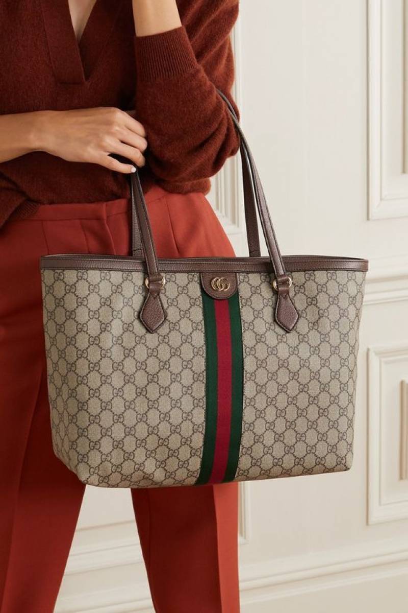 Gucci Ophidia GG Supreme Tote Bag With Dust Cover & Carry Bag 9867
