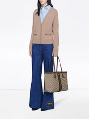 Gucci Ophidia GG Supreme Tote Bag With Dust Cover & Carry Bag 9867