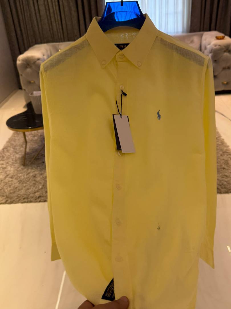 RALFH LAUREN IMPORTED STORE ARTICLE LEYLAND FABRIC SHIRT