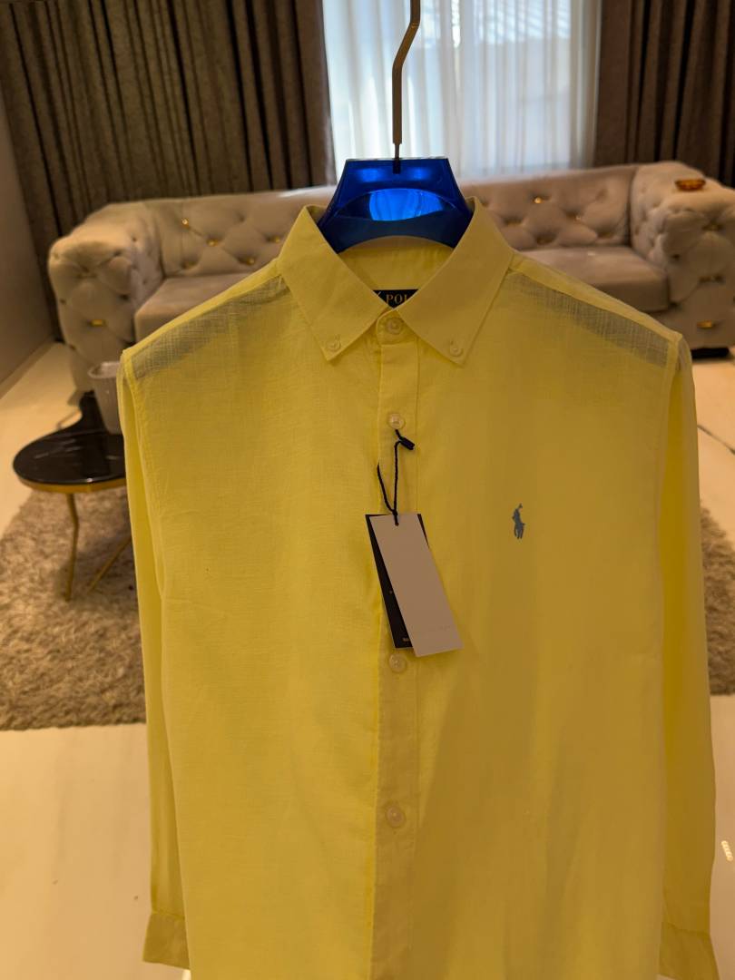 RALFH LAUREN IMPORTED STORE ARTICLE LEYLAND FABRIC SHIRT