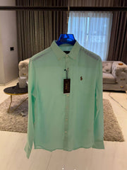 RALFH LAUREN IMPORTED STORE ARTICLE LEYLAND FABRIC SHIRT