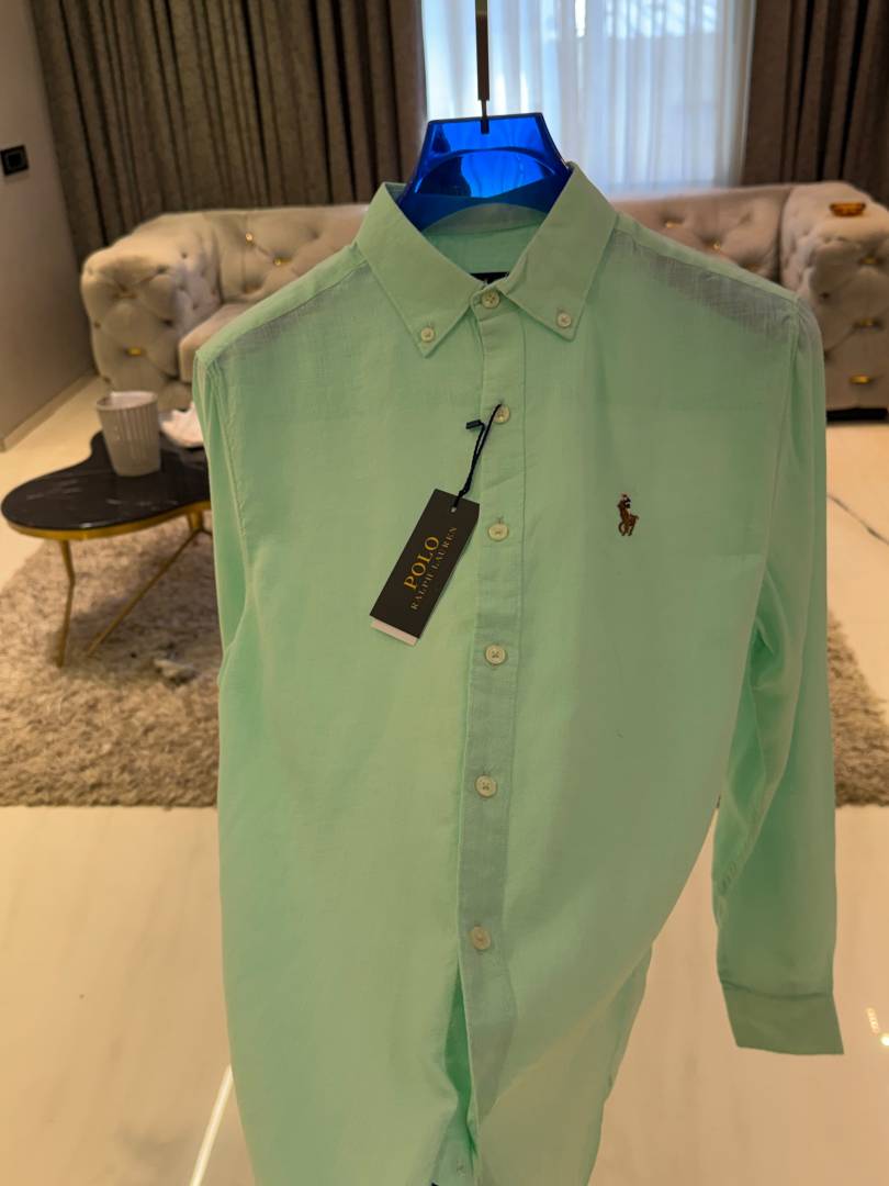 RALFH LAUREN IMPORTED STORE ARTICLE LEYLAND FABRIC SHIRT