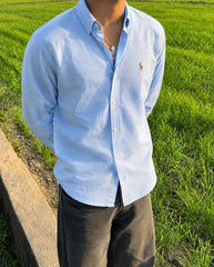 RALFH LAUREN IMPORTED STORE ARTICLE LEYLAND FABRIC SHIRT