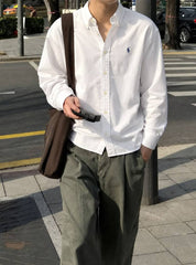RALFH LAUREN IMPORTED STORE ARTICLE LEYLAND FABRIC SHIRT
